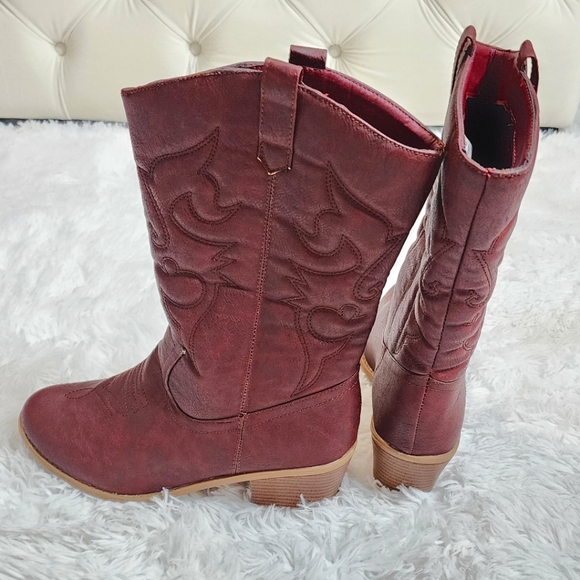 Karyn's Special - Size 11 - Women's Cowboy Cowgirl Pointed Toe Stitched Boots - Picture 10 of 15